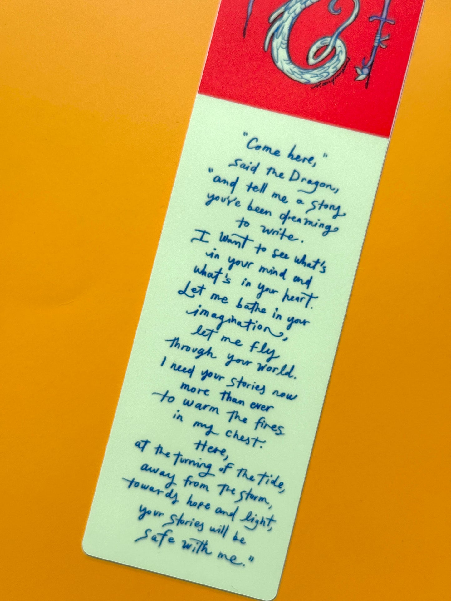 A Dragon's Fairytale Bookmark-Sticker
