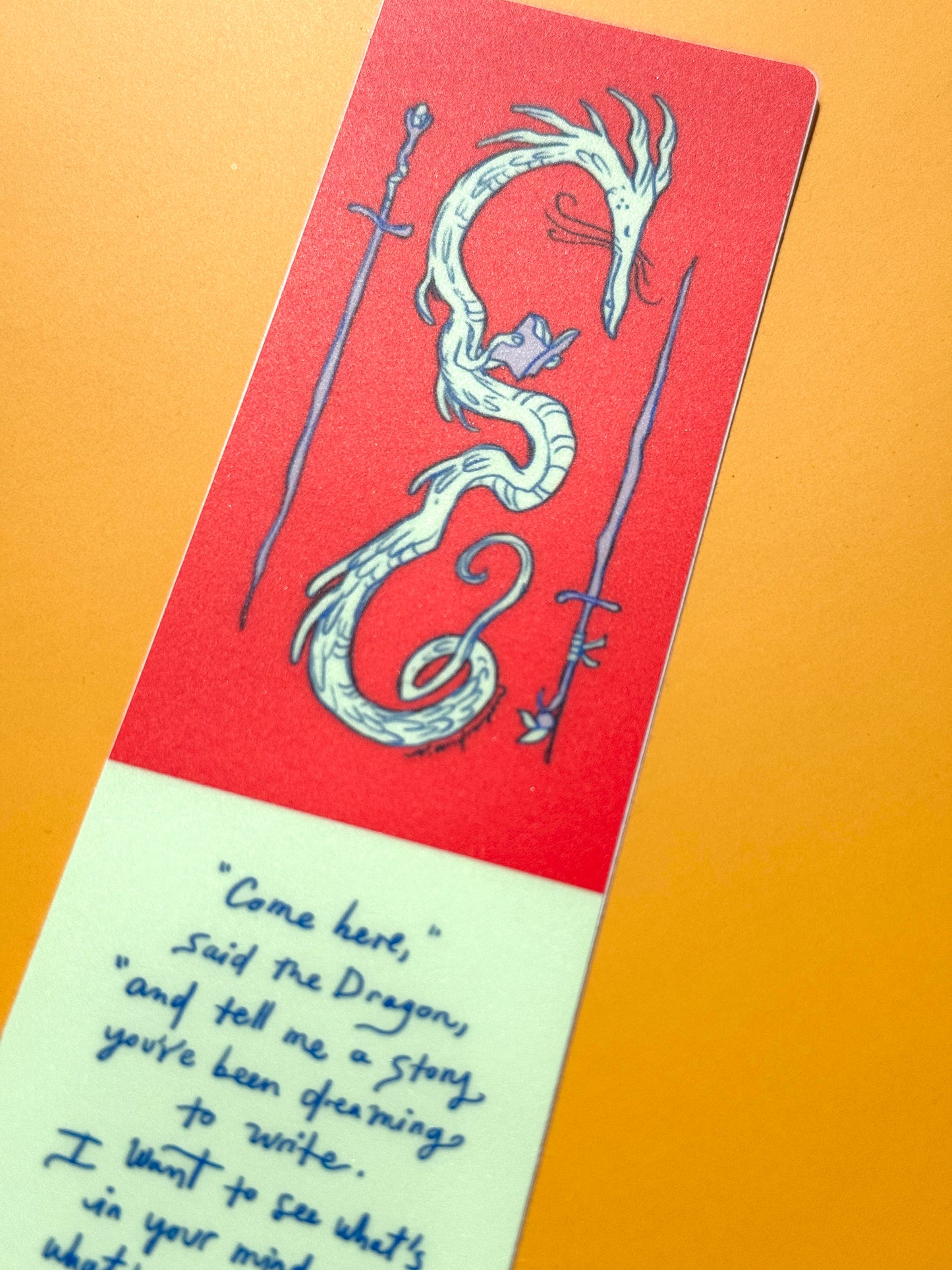A Dragon's Fairytale Bookmark-Sticker