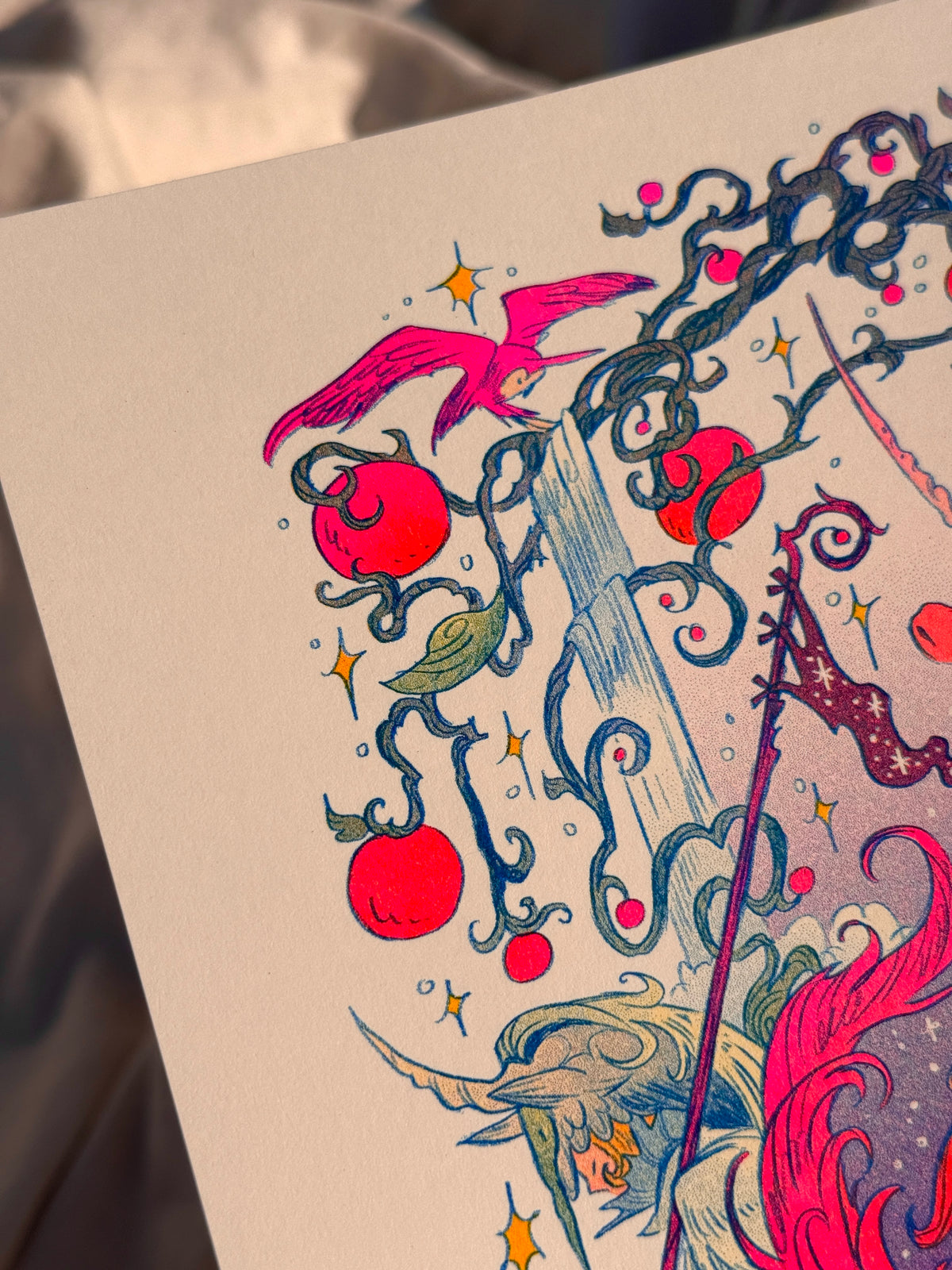 Unicorn Guardians ~ Small Riso Print