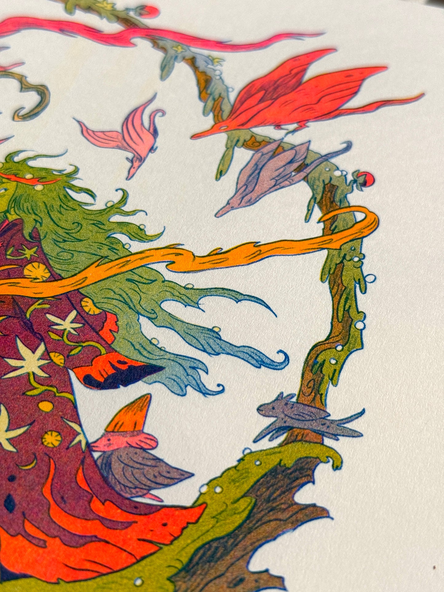 The Green Wanderer ~ Small Storyteller Riso Print