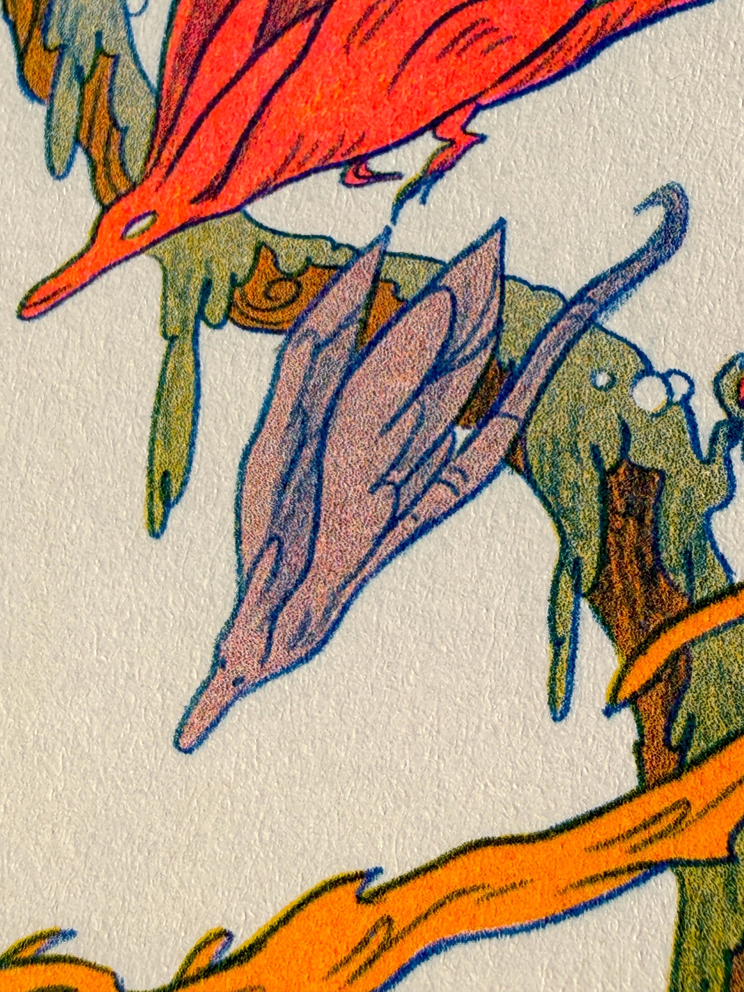 The Green Wanderer ~ Small Storyteller Riso Print