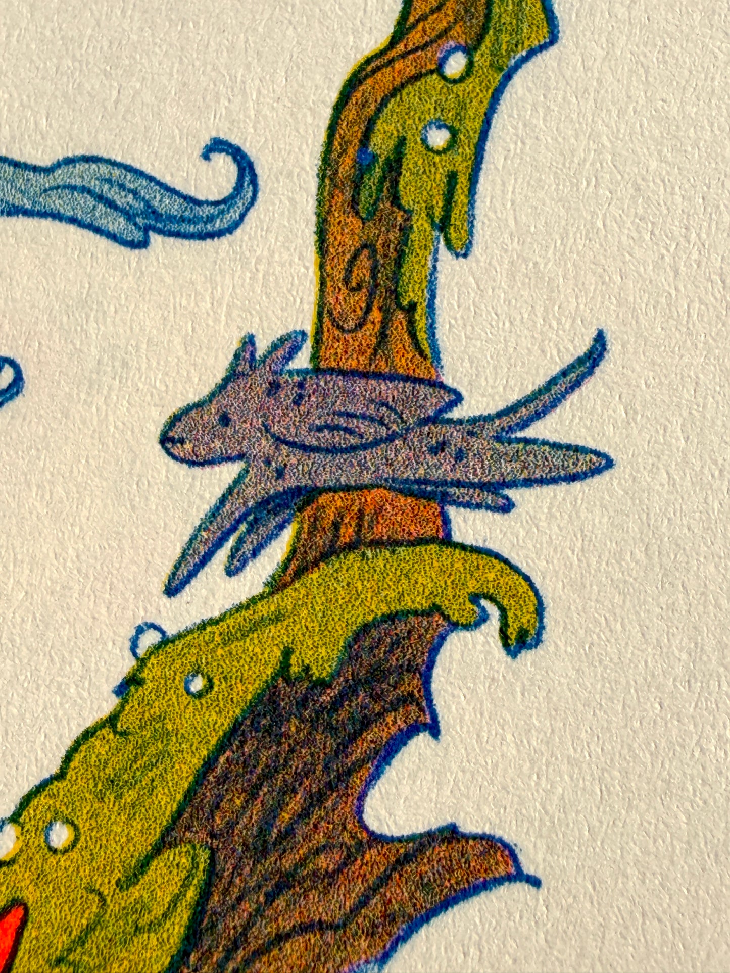 The Green Wanderer ~ Small Storyteller Riso Print