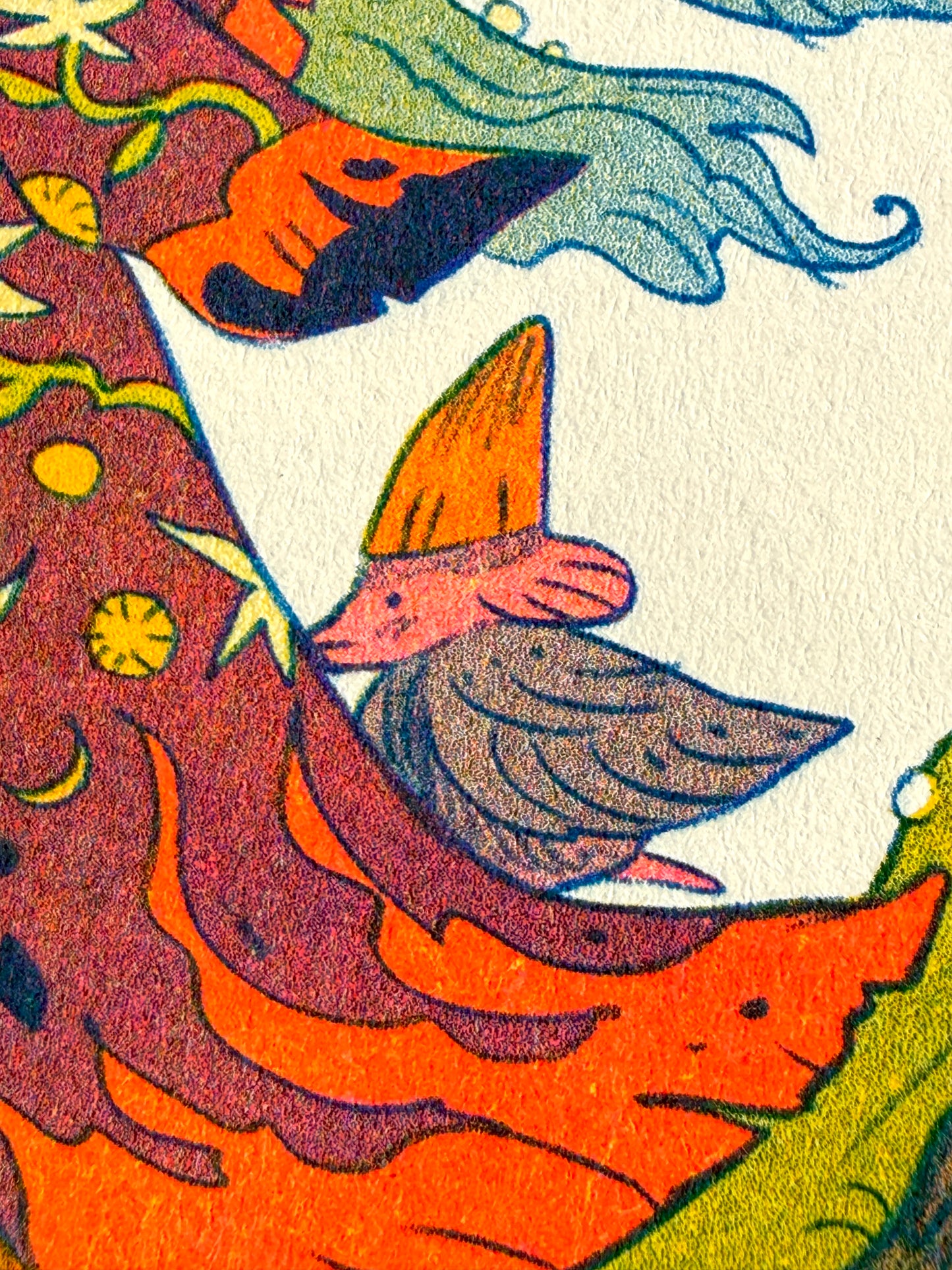 The Green Wanderer ~ Small Storyteller Riso Print