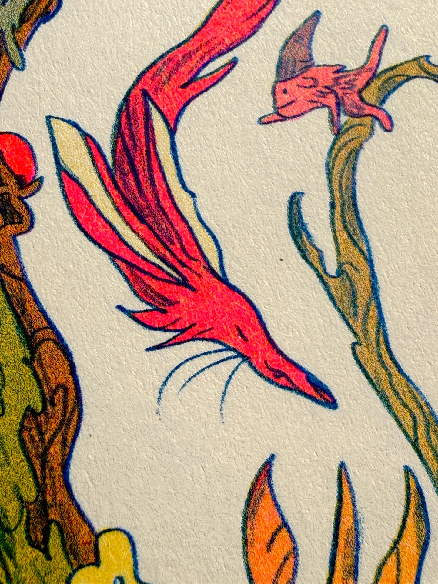 The Green Wanderer ~ Small Storyteller Riso Print