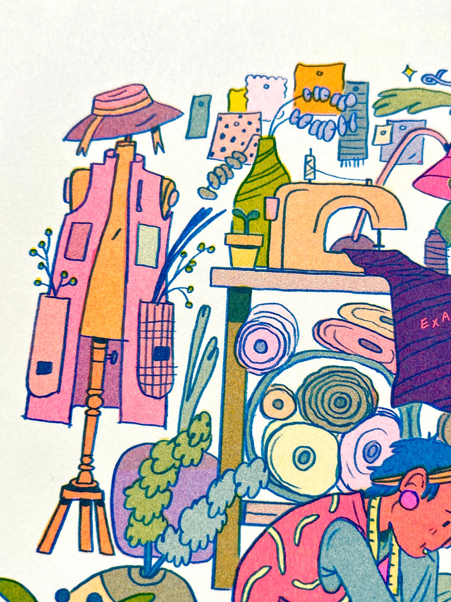 The Tailor: Collector of Sweet Treasures - Riso Print