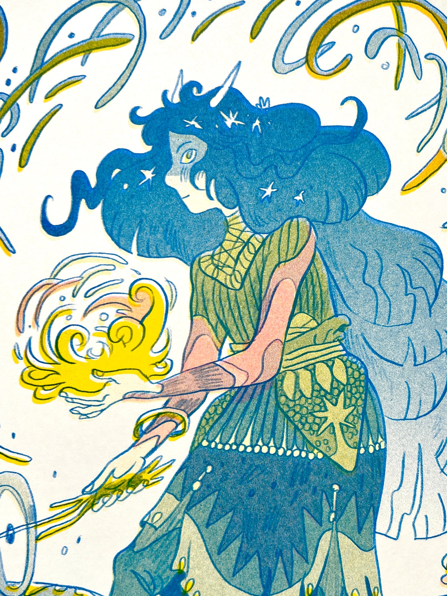 Dragon Seeker Riso Print