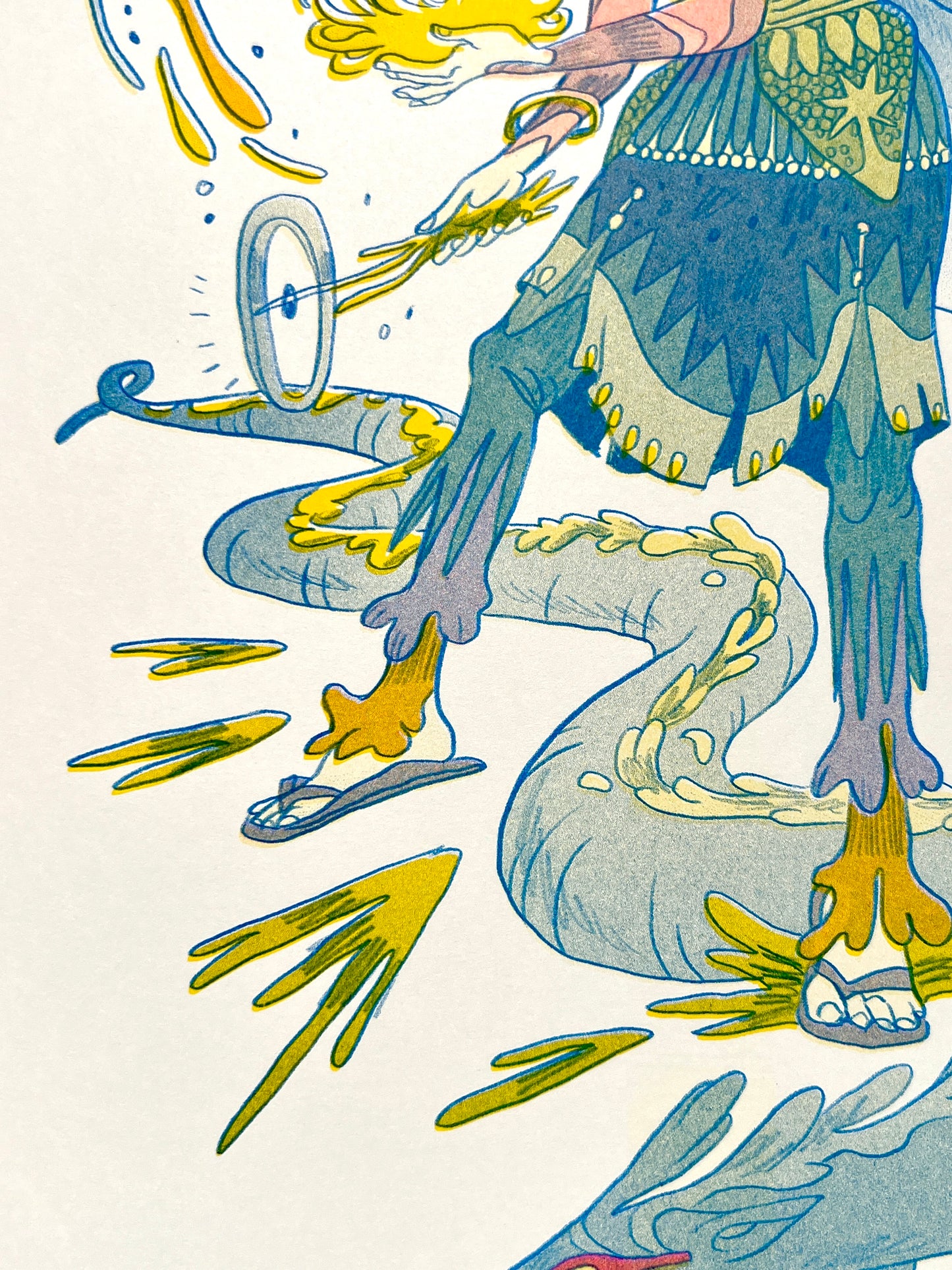 Dragon Seeker Riso Print