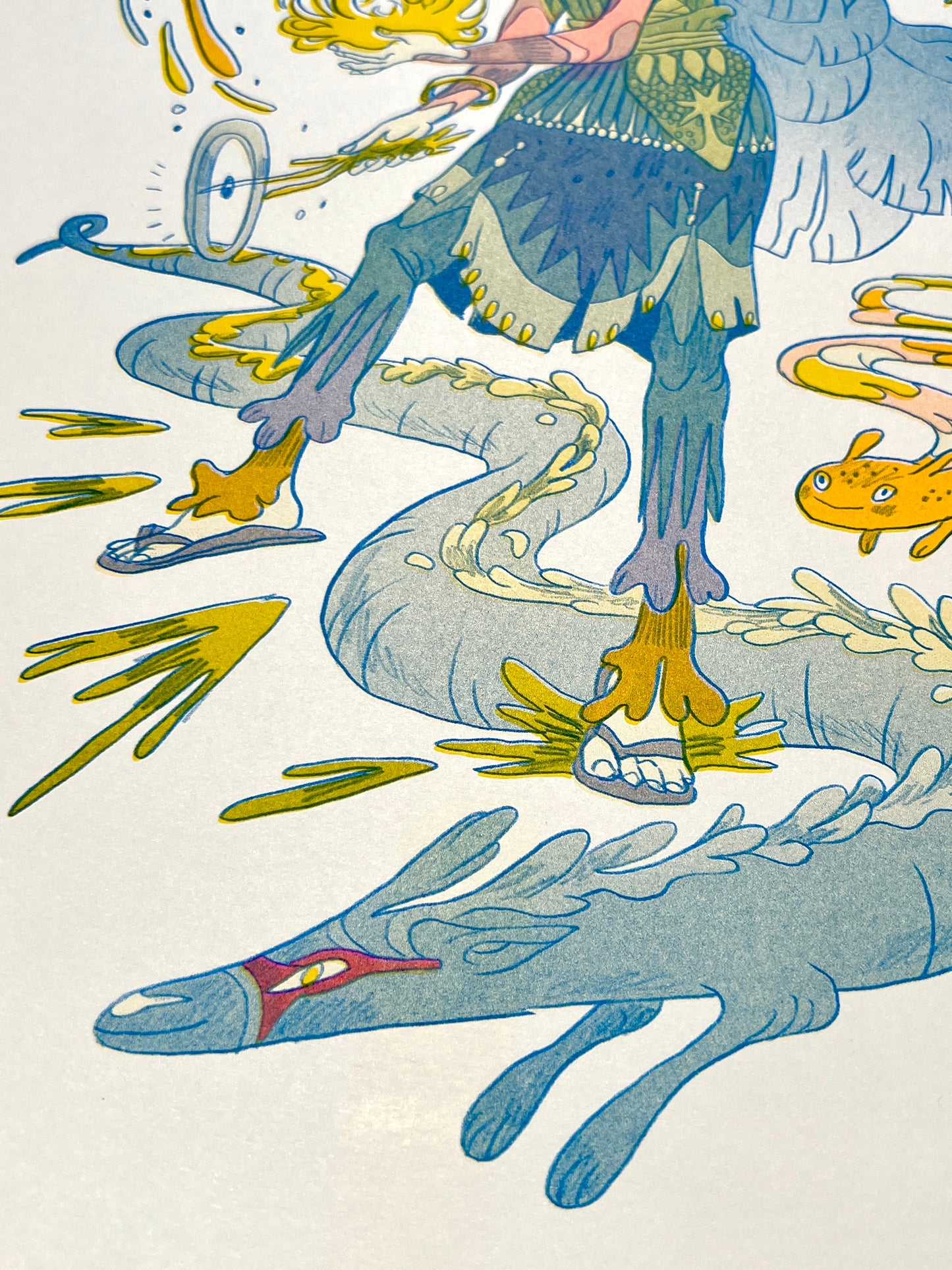 Dragon Seeker Riso Print