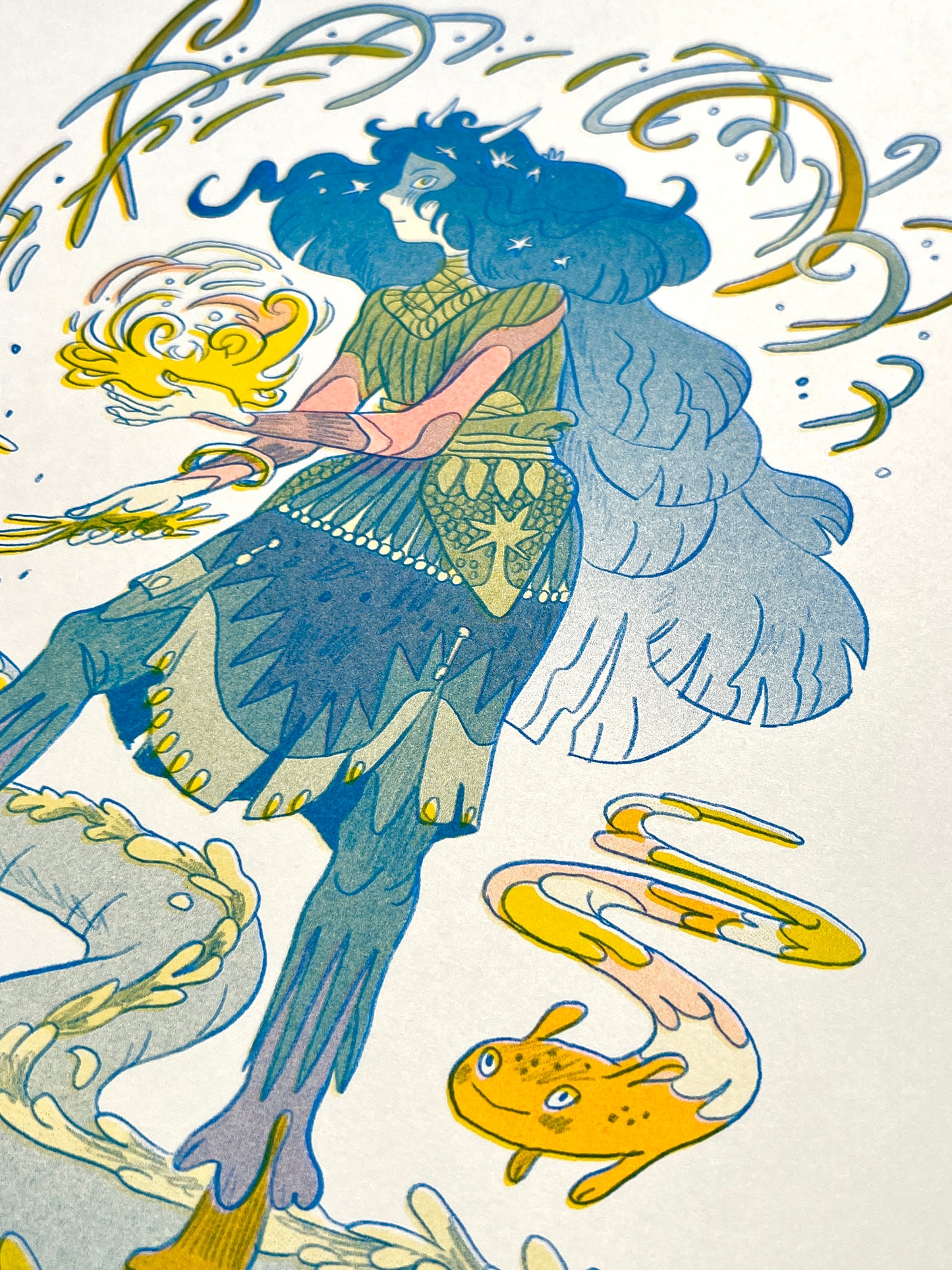 Dragon Seeker Riso Print