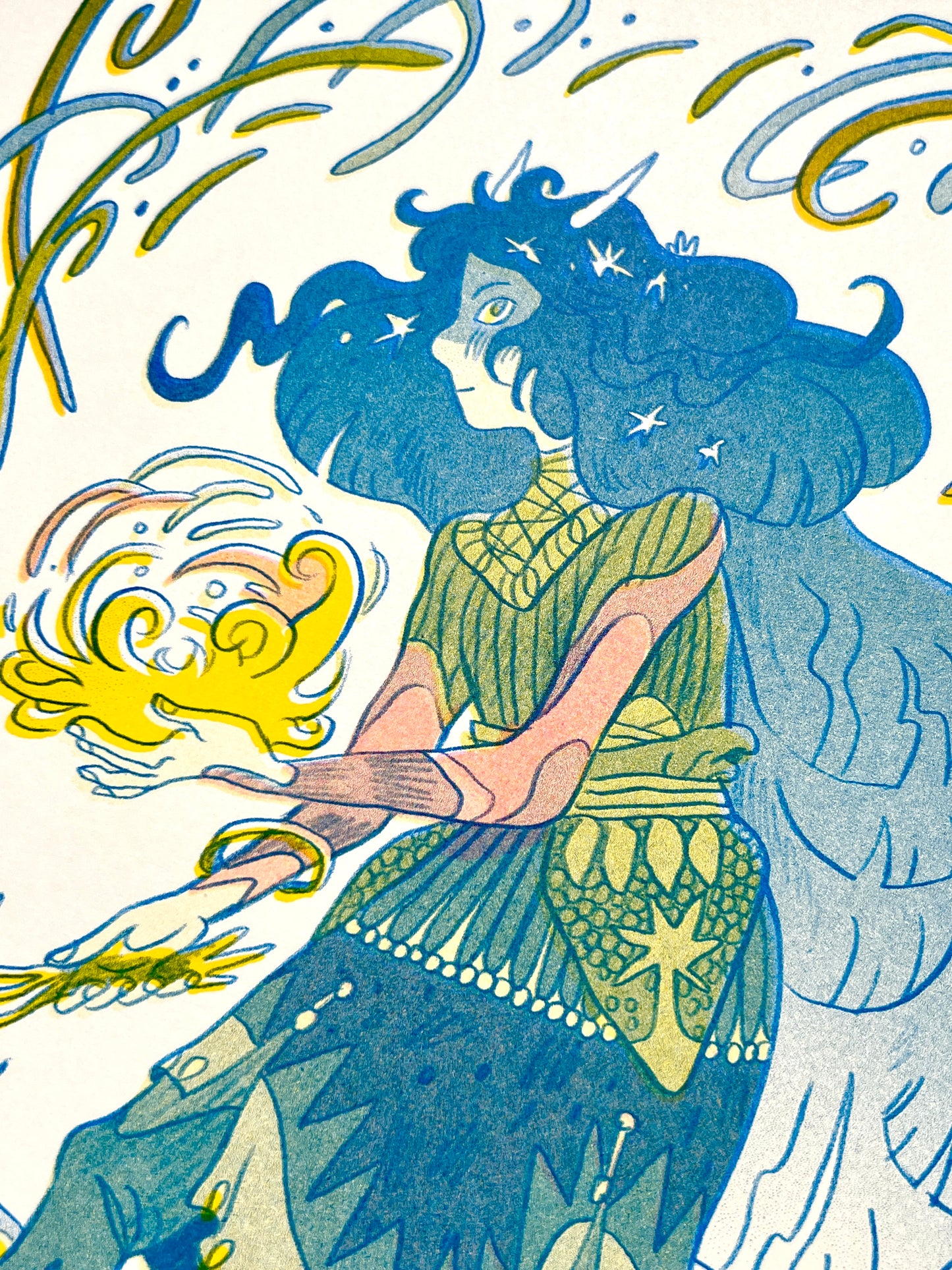 Dragon Seeker Riso Print