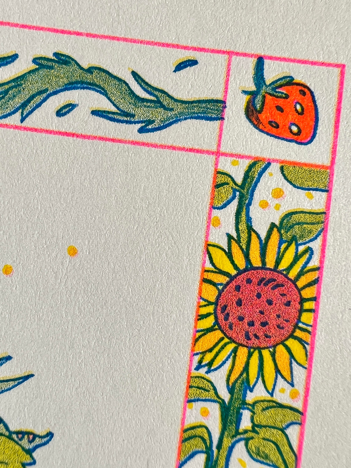 Sunflower Fairy Riso Print – natalie andrewson