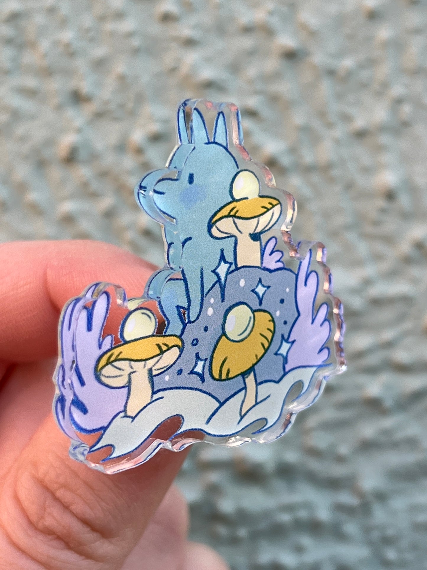 Mushroom Guardian Acrylic Pin