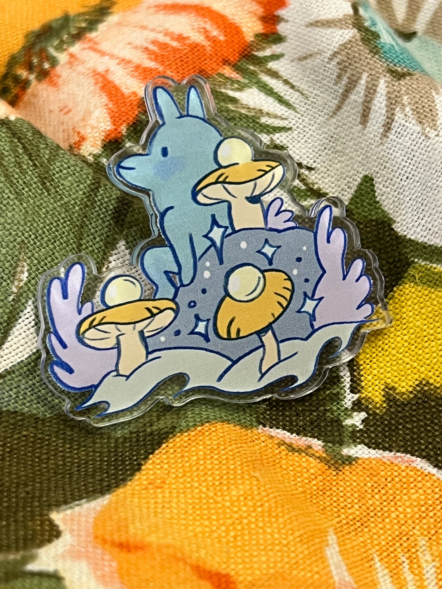 Mushroom Guardian Acrylic Pin