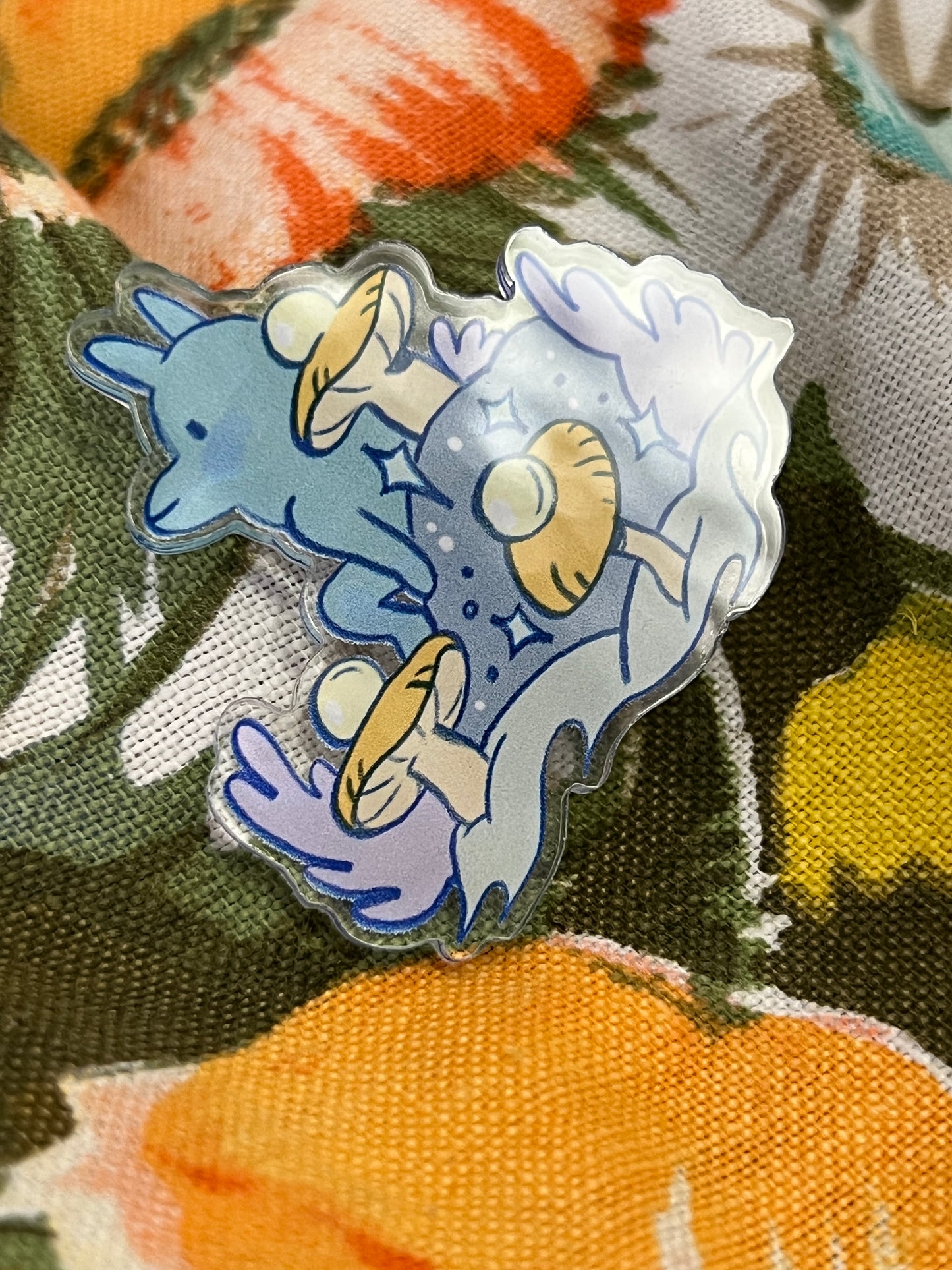 Mushroom Guardian Acrylic Pin