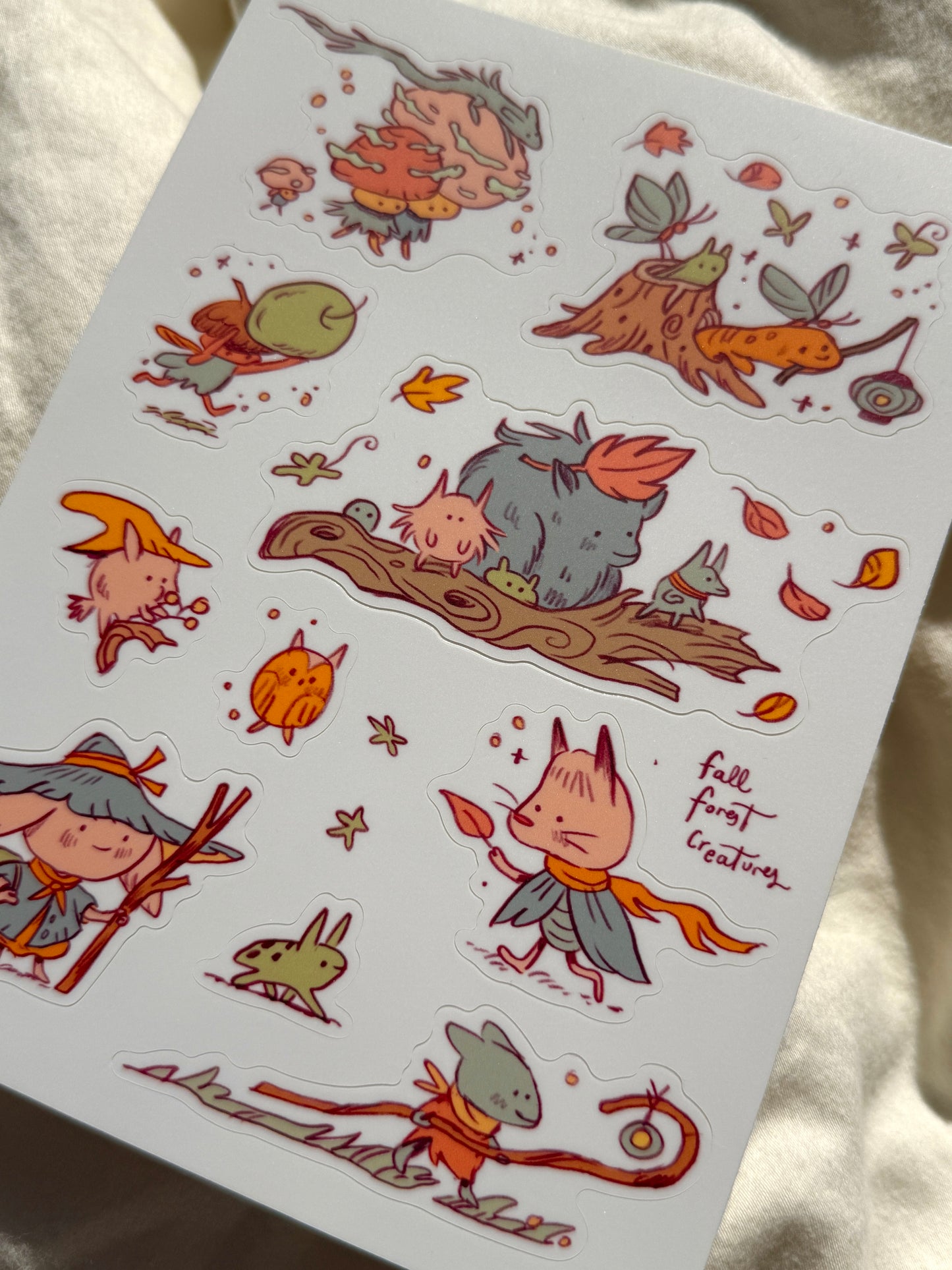 The Creatures of Autumn Sticker Sheet