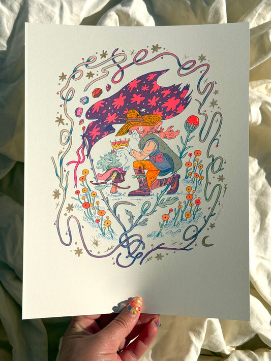 The Crown Fantasy Riso Print