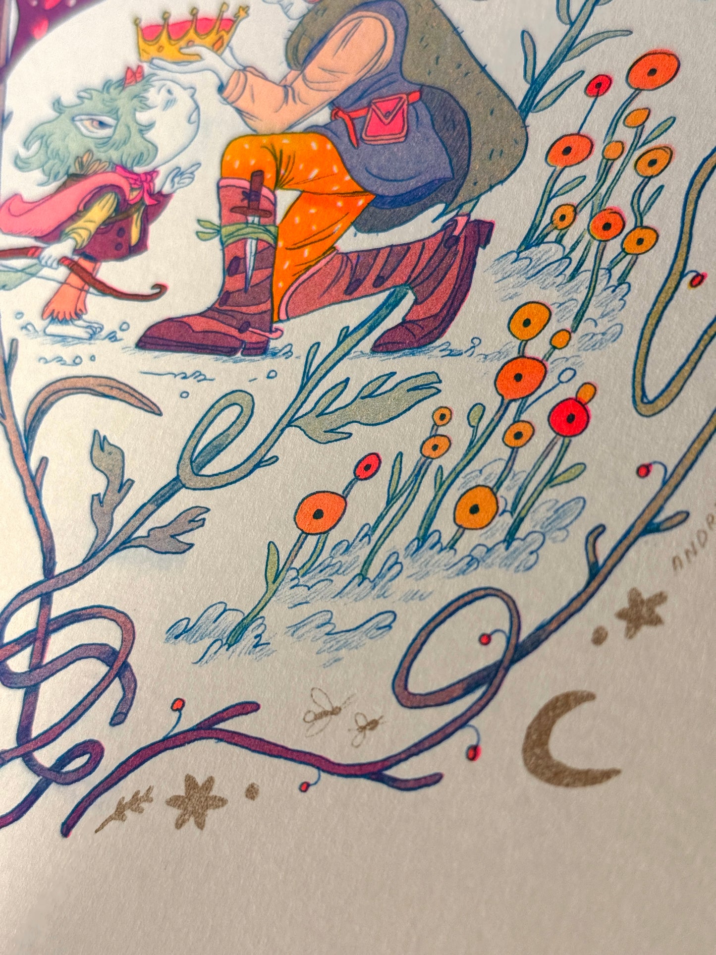 The Crown Fantasy Riso Print