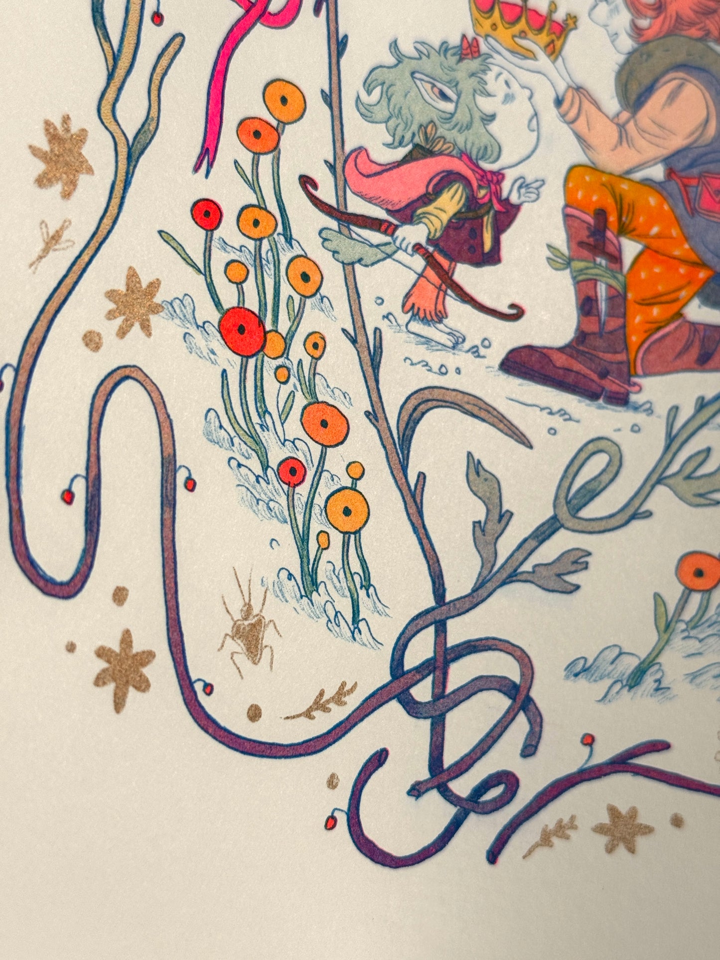 The Crown Fantasy Riso Print