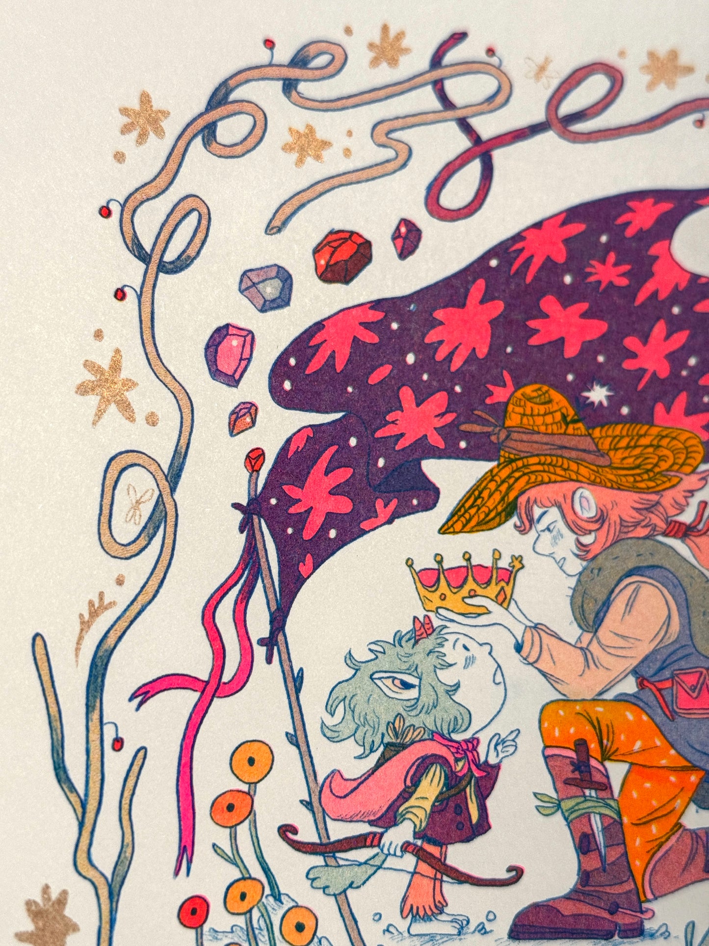 The Crown Fantasy Riso Print