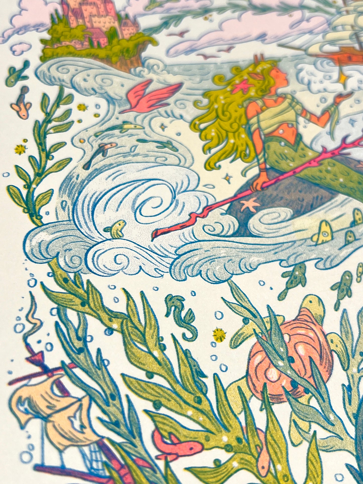 The Little Mermaid Riso Print