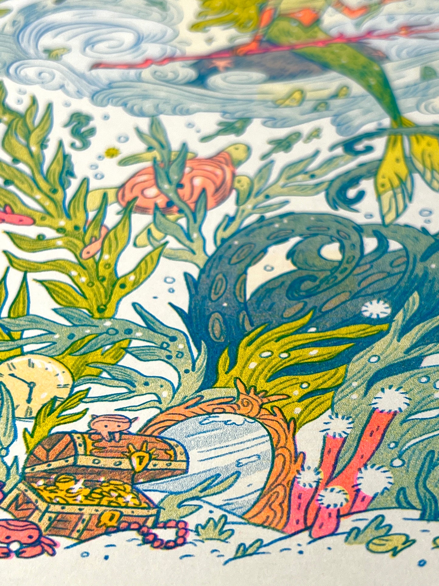 The Little Mermaid Riso Print