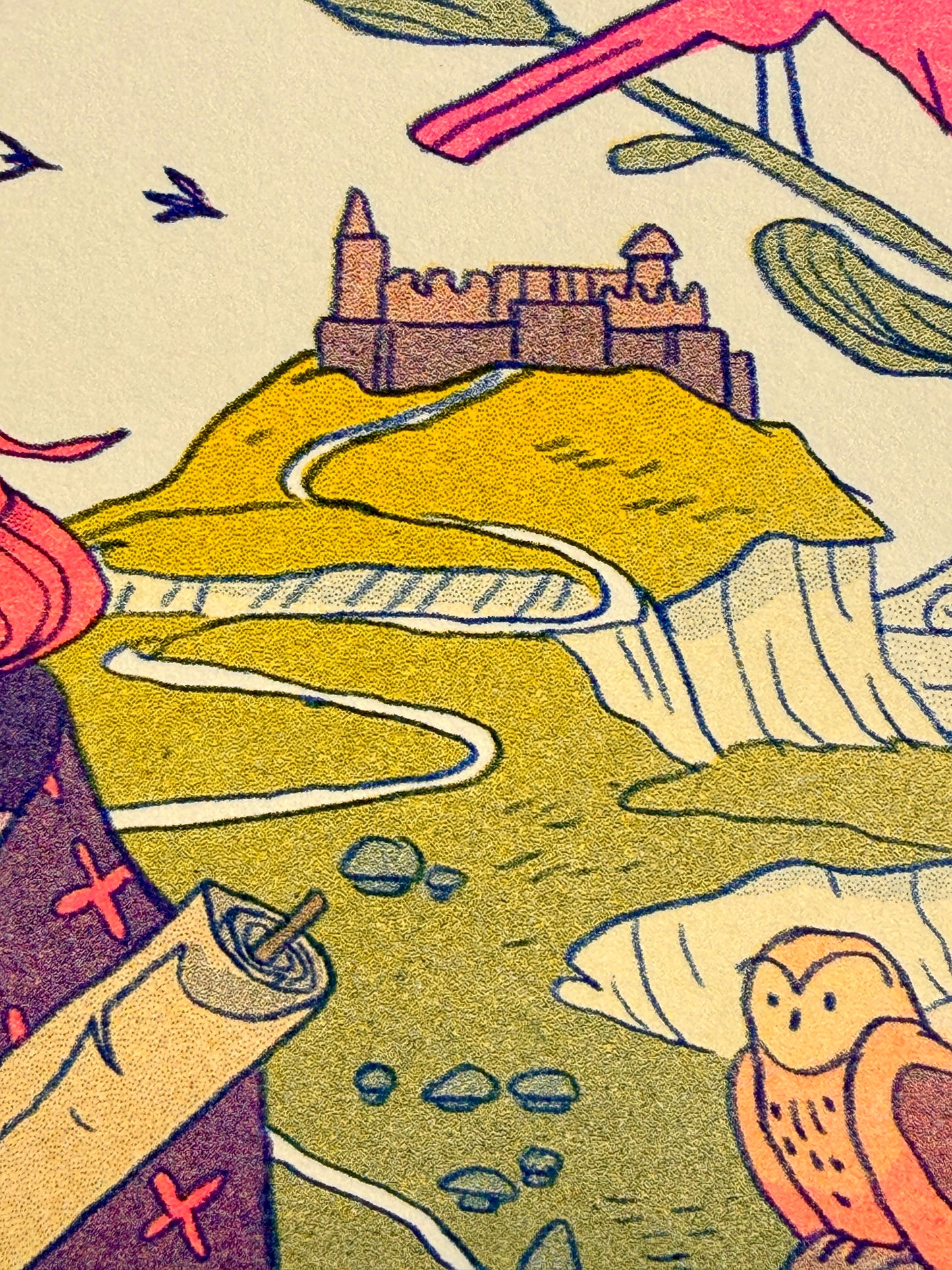 'The Oath' Medieval Inspired Riso Print