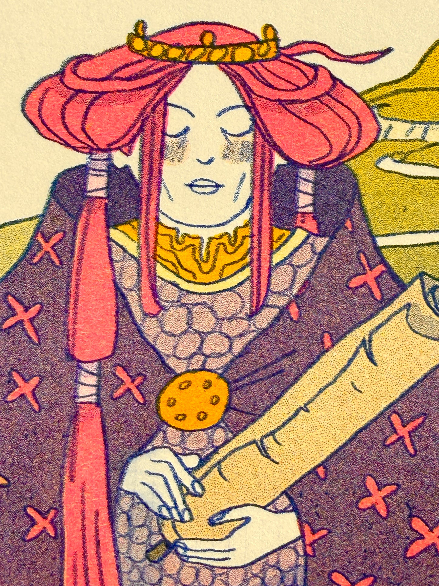 'The Oath' Medieval Inspired Riso Print