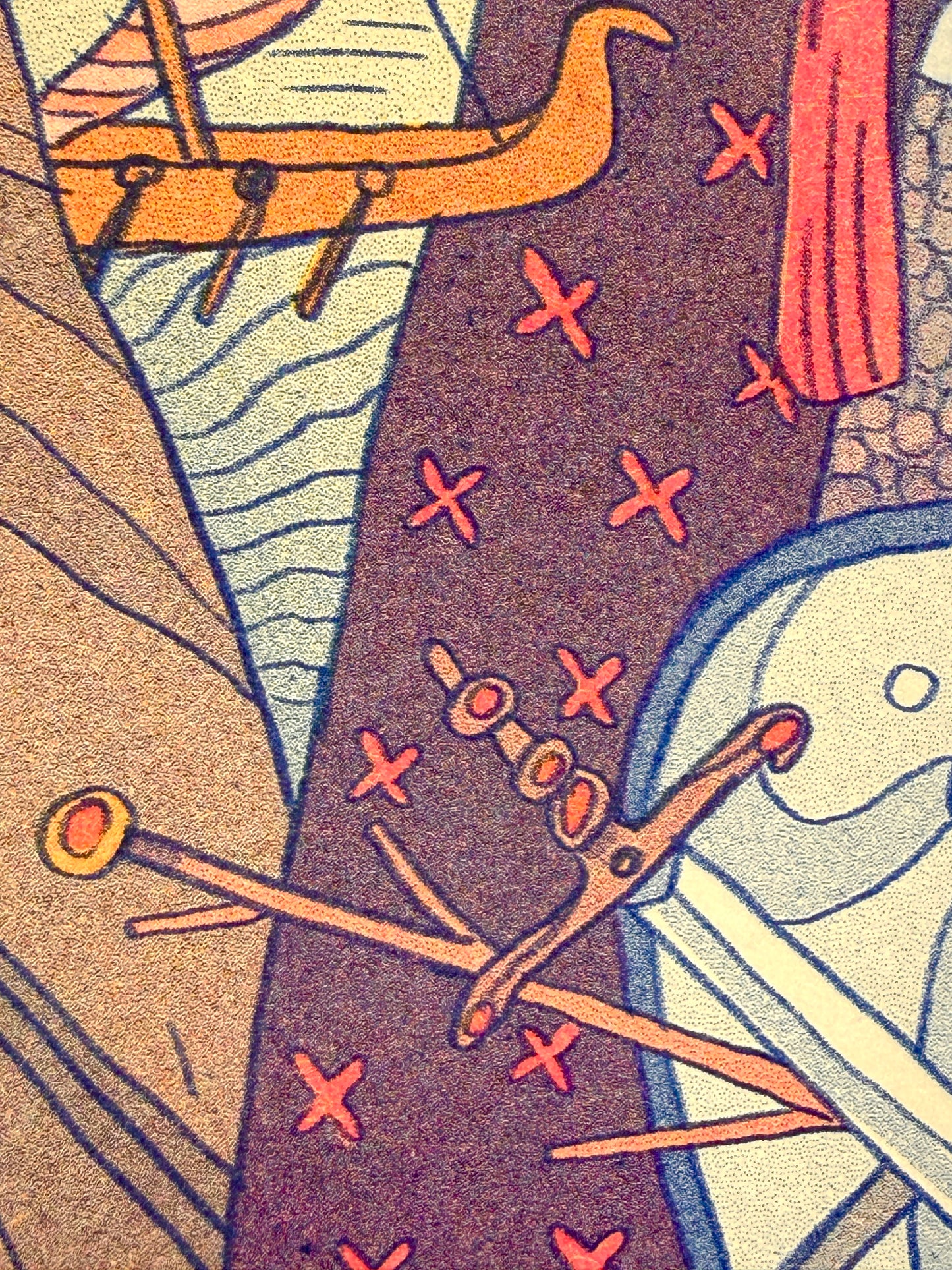 'The Oath' Medieval Inspired Riso Print