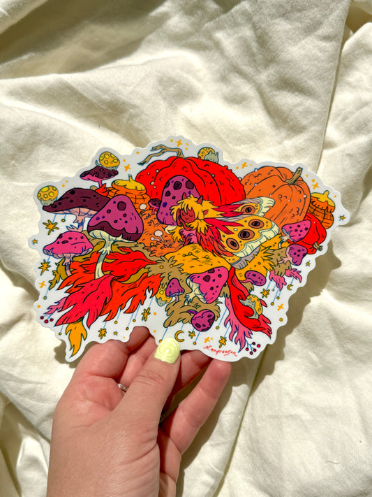 Pumpkin Fairy Large Sticker