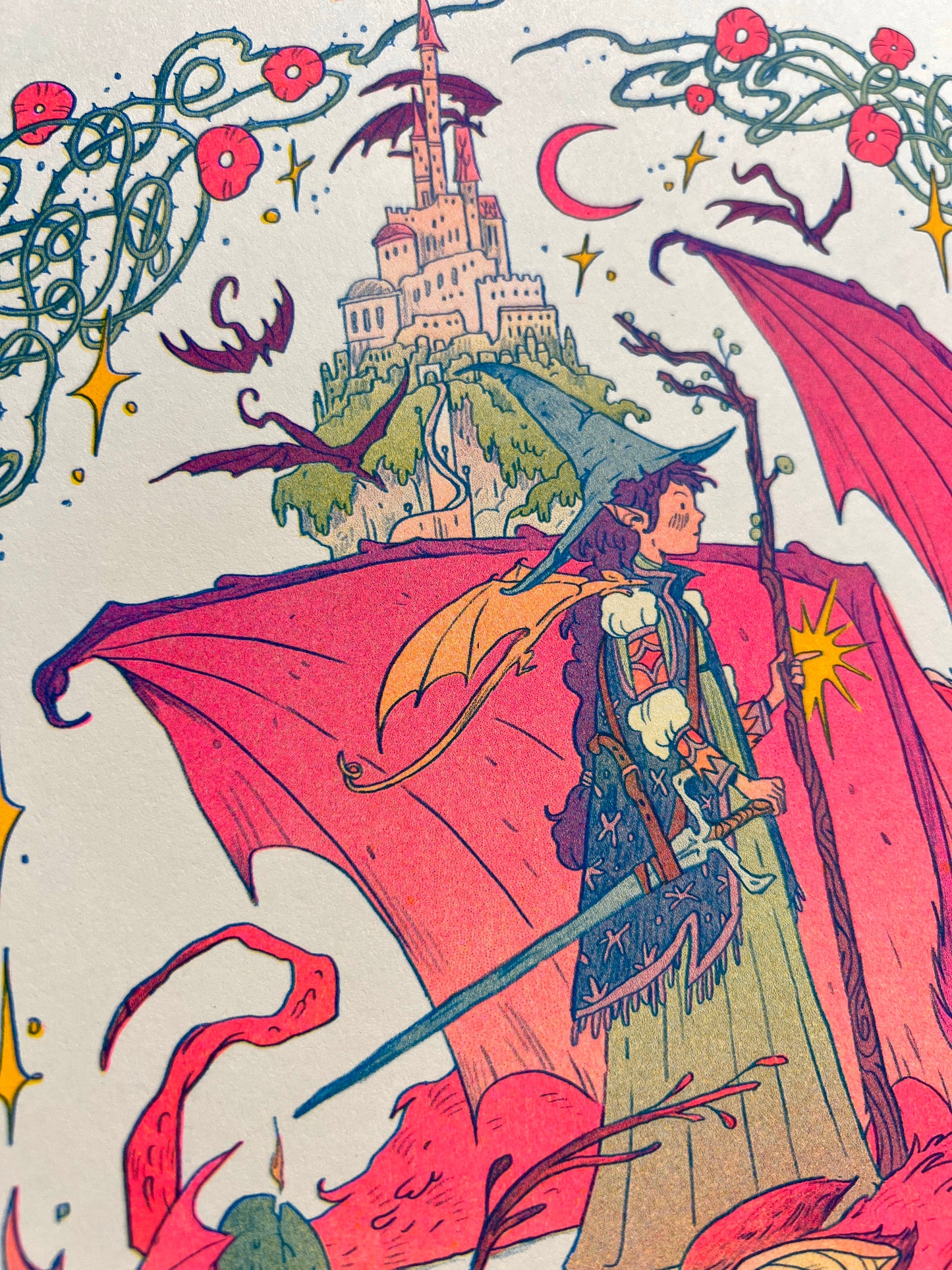 Dragon Witch Riso Print