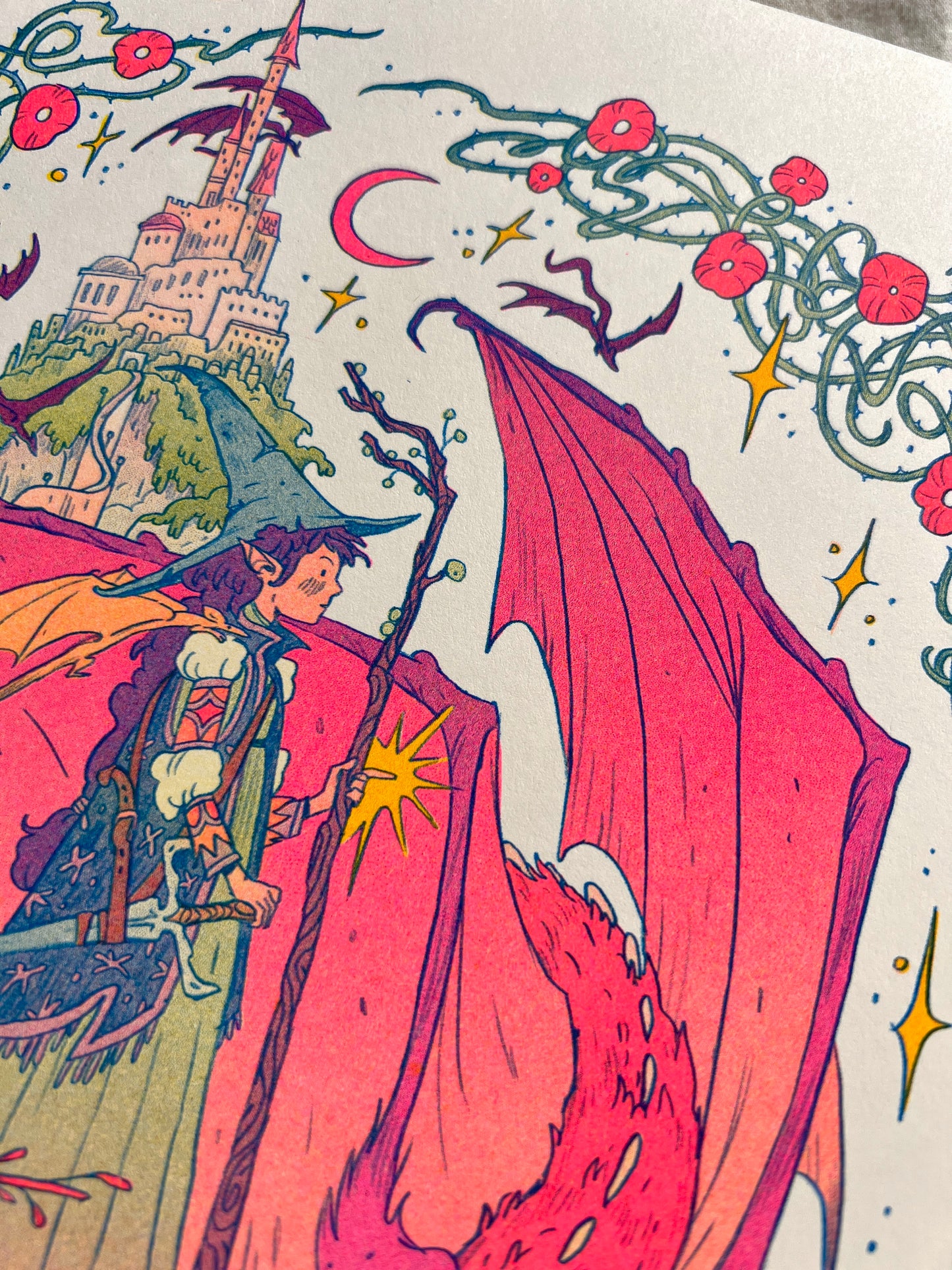 Dragon Witch Riso Print