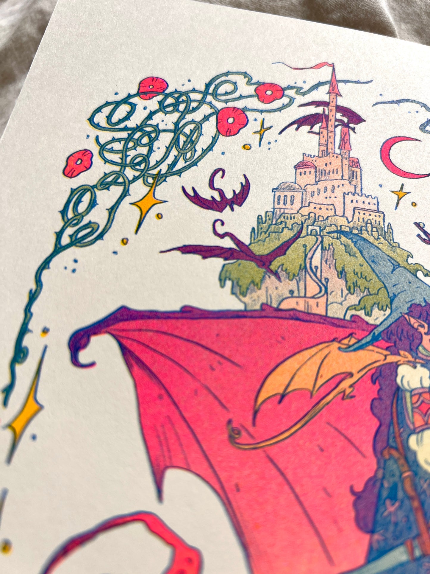 Dragon Witch Riso Print