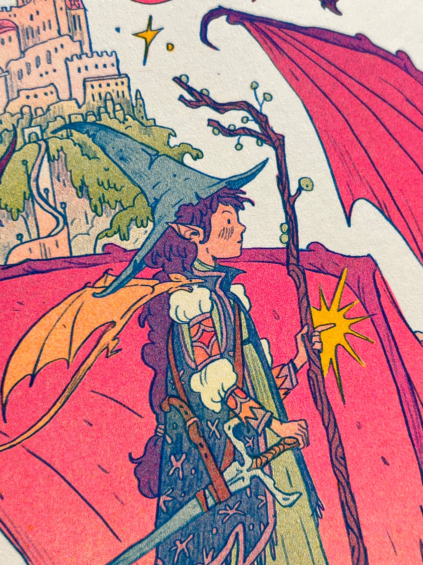 Dragon Witch Riso Print