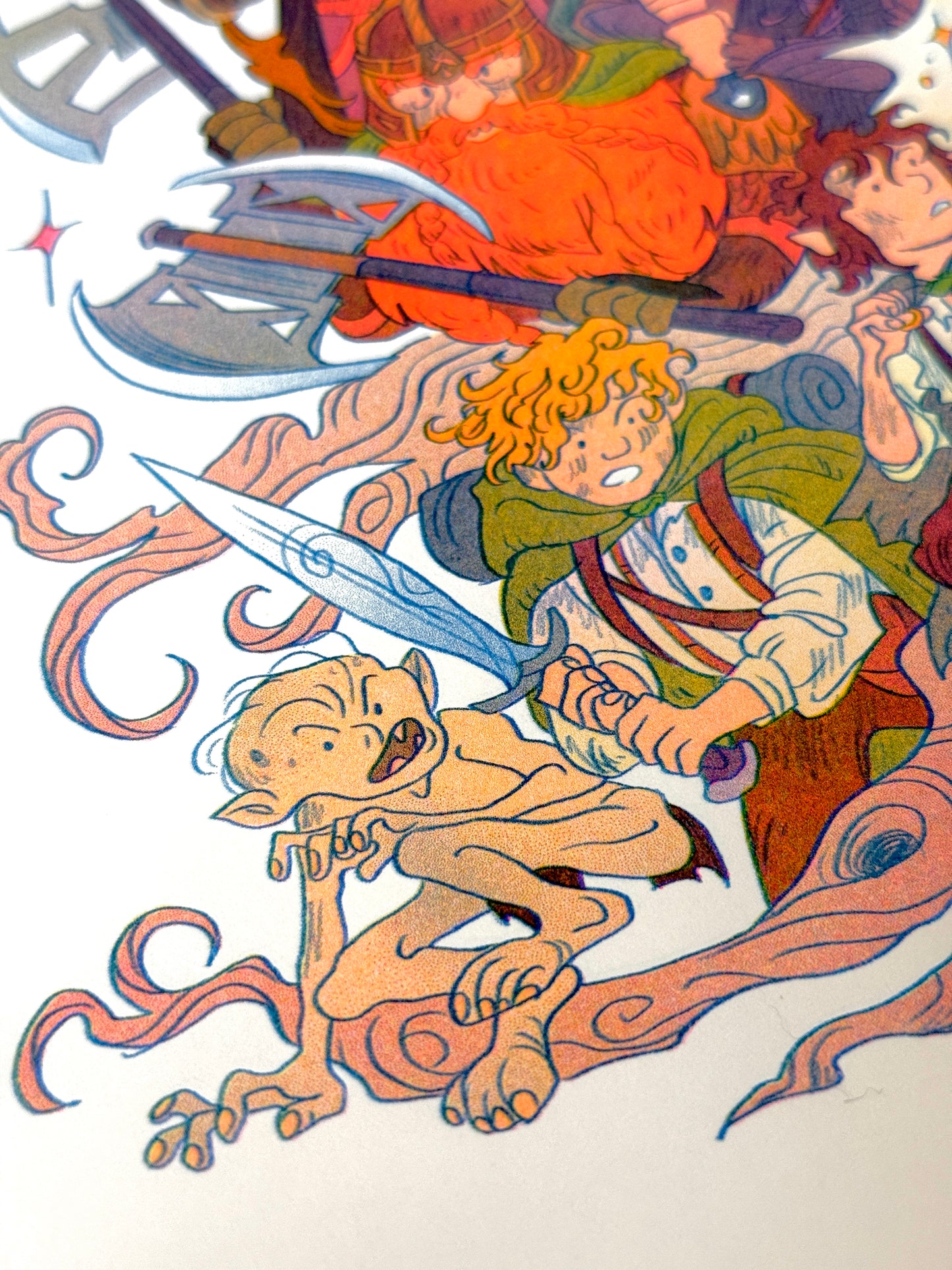 Return of the King, Lord of the Rings Small Riso Print.