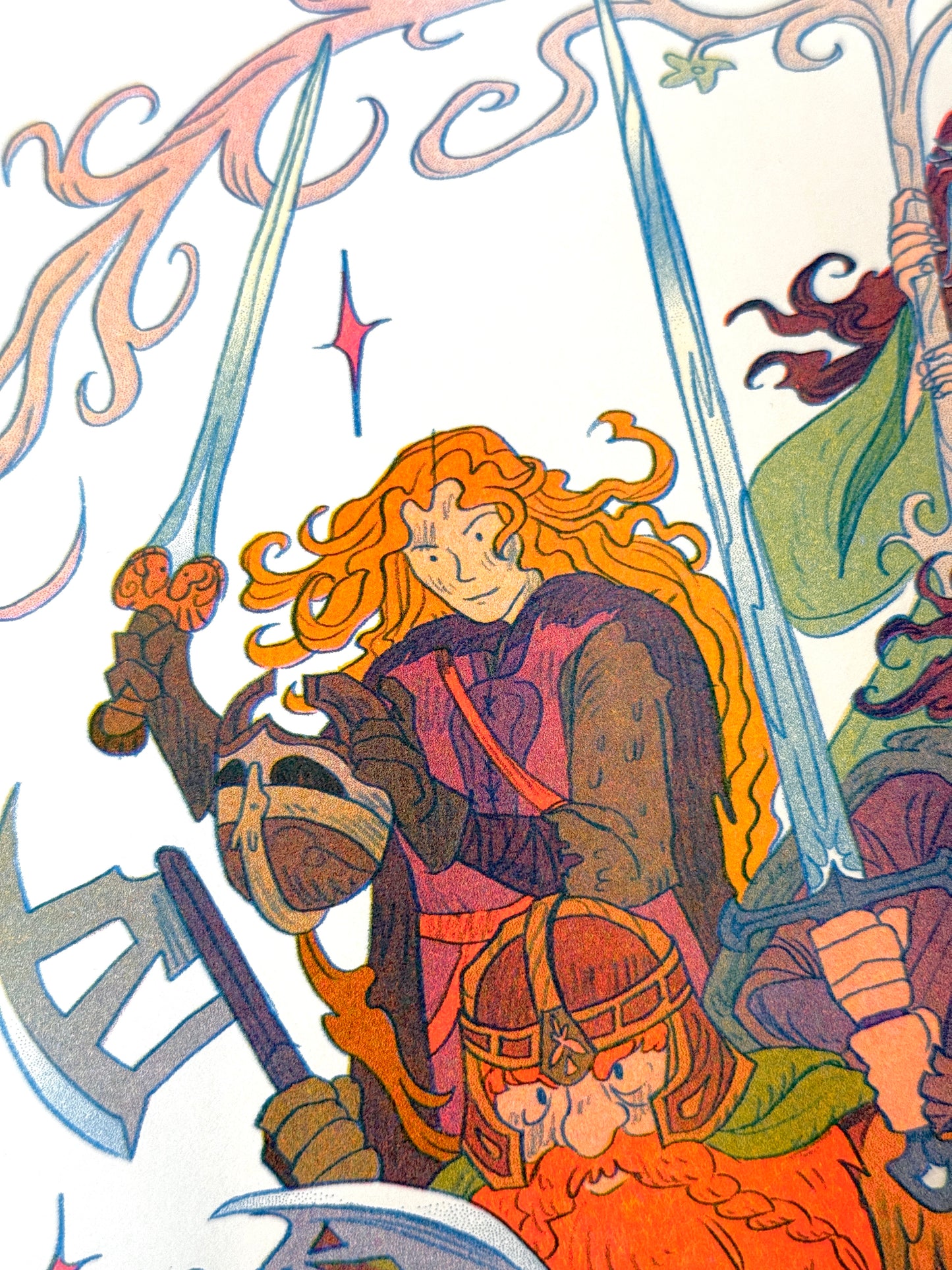 Return of the King, Lord of the Rings Small Riso Print.