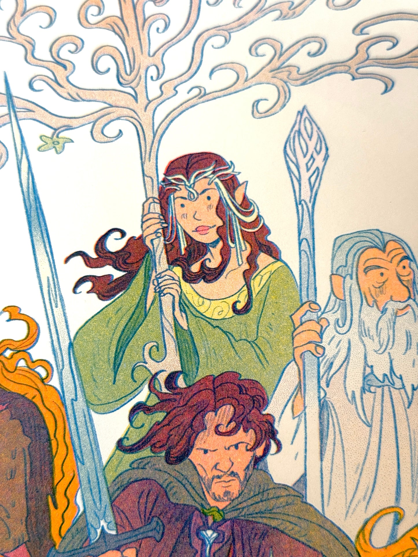 Return of the King, Lord of the Rings Small Riso Print.