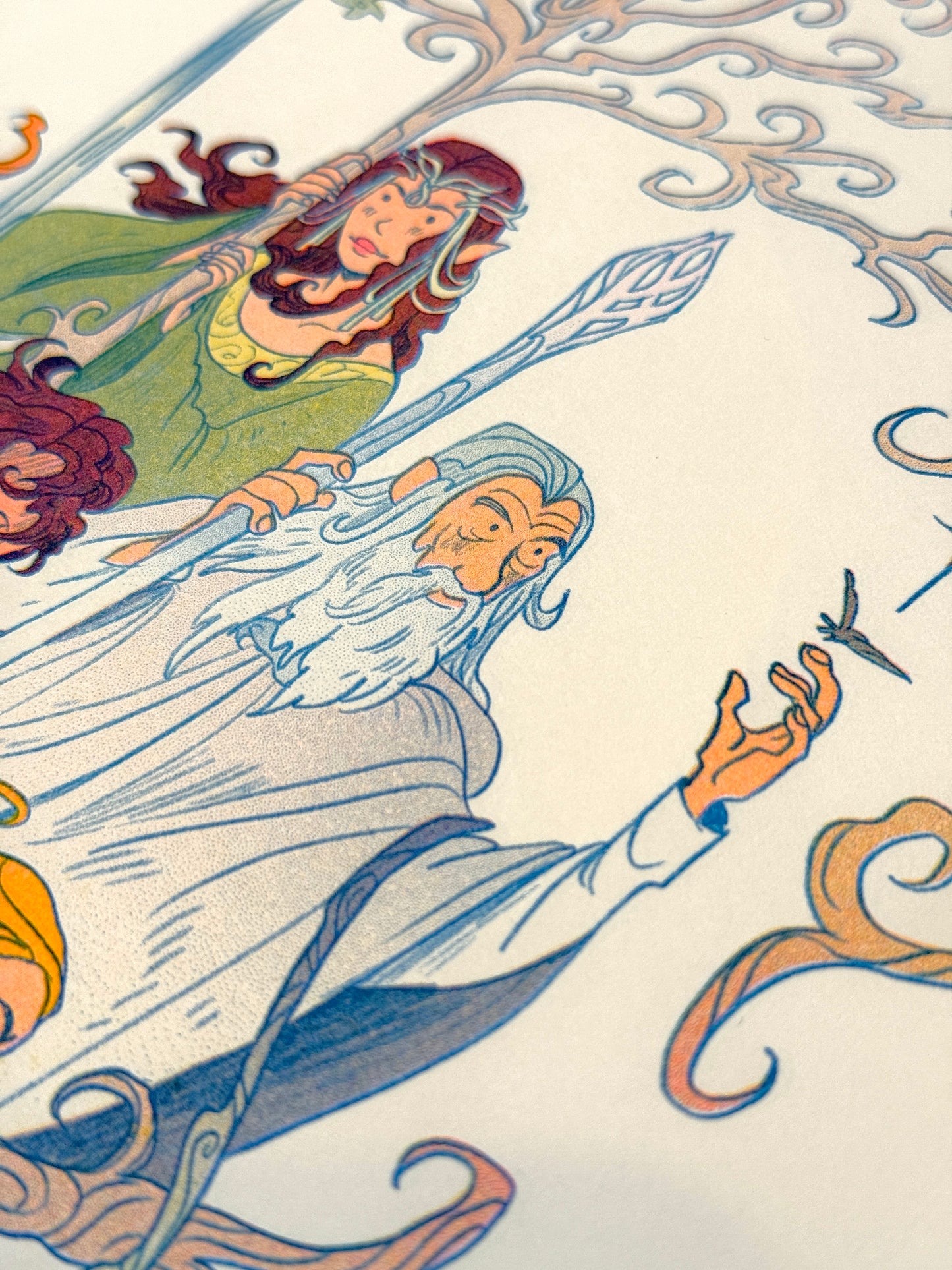 Return of the King, Lord of the Rings Small Riso Print.