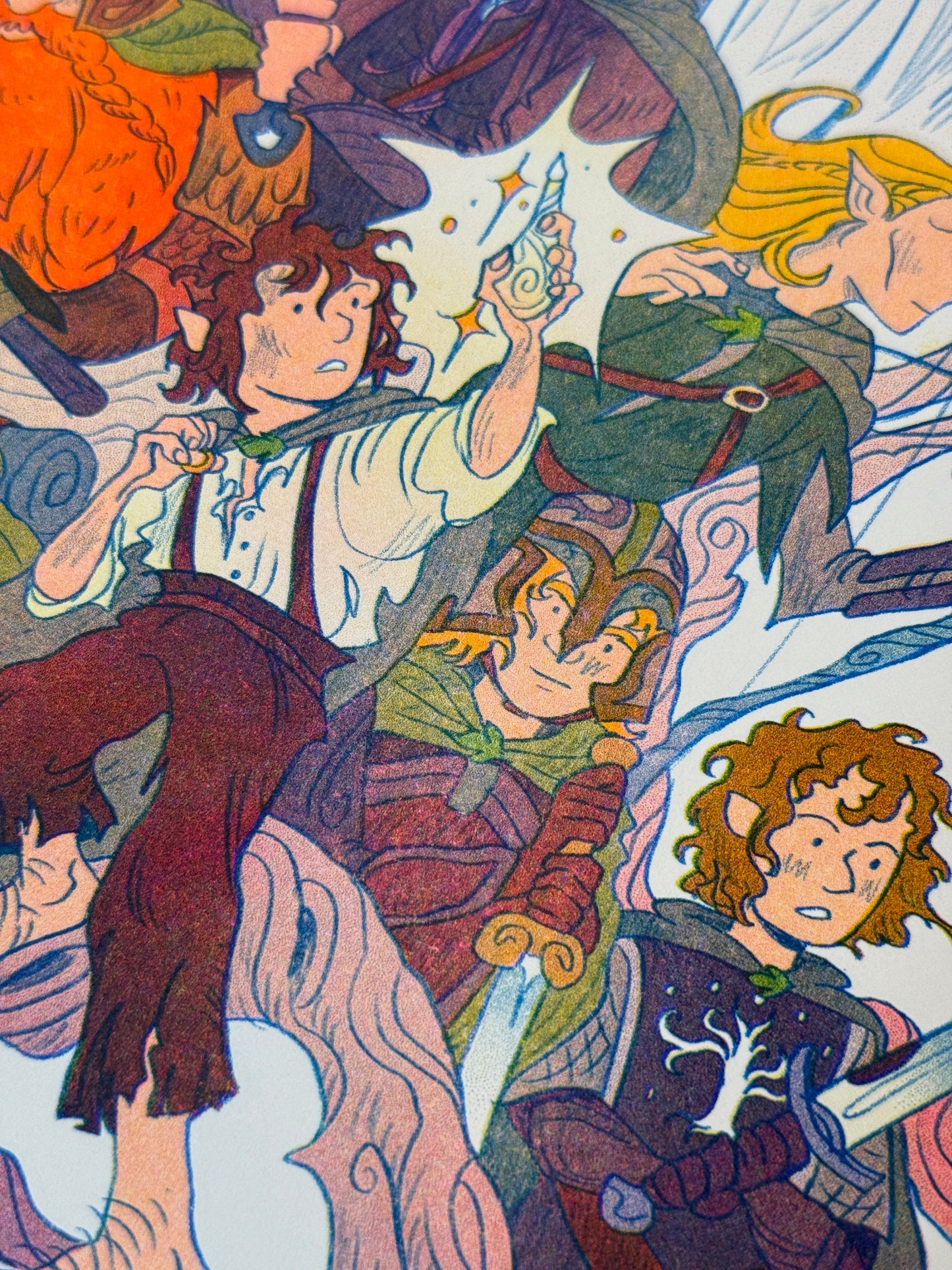 Return of the King, Lord of the Rings Small Riso Print.