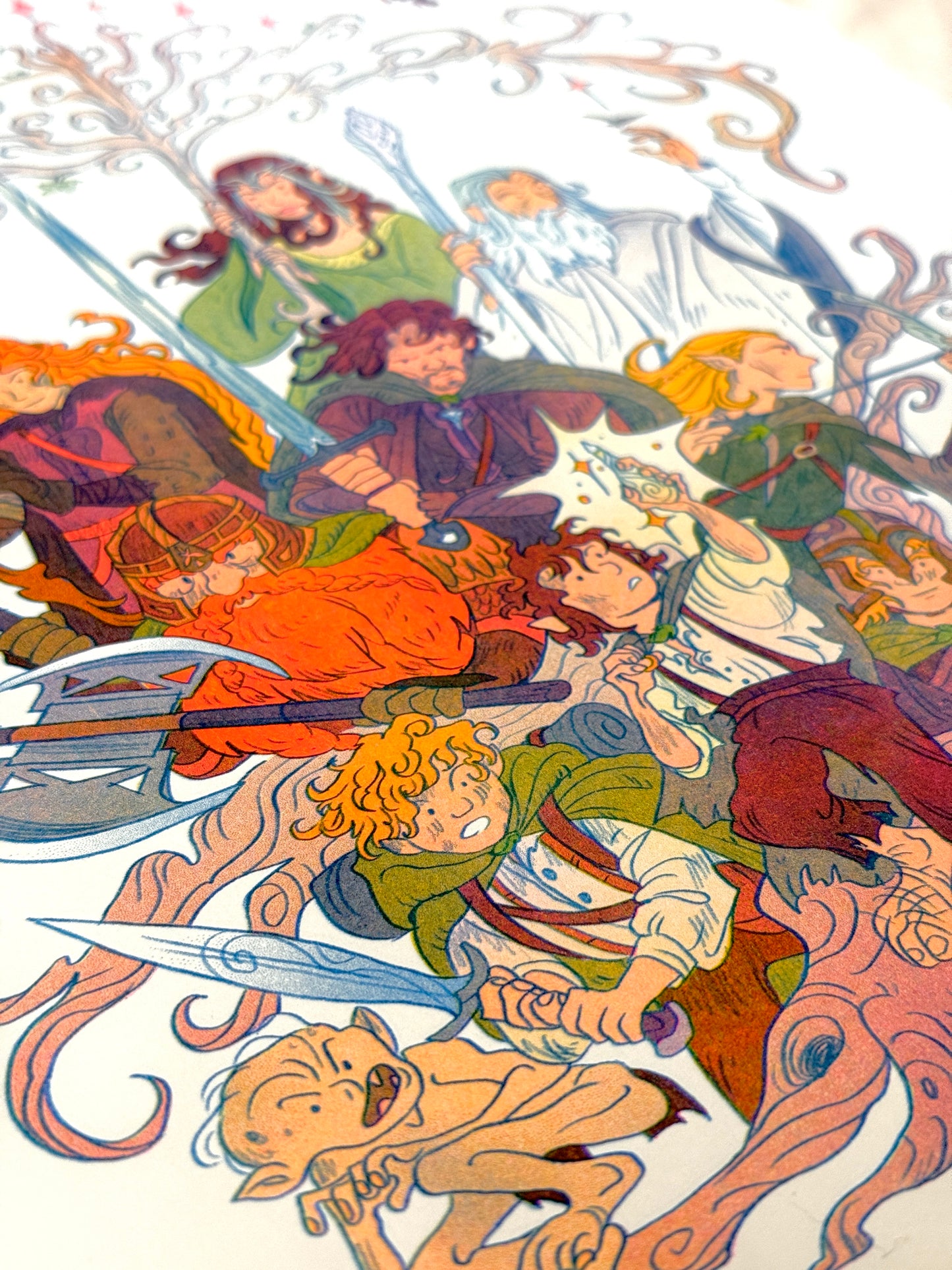 Return of the King, Lord of the Rings Small Riso Print.