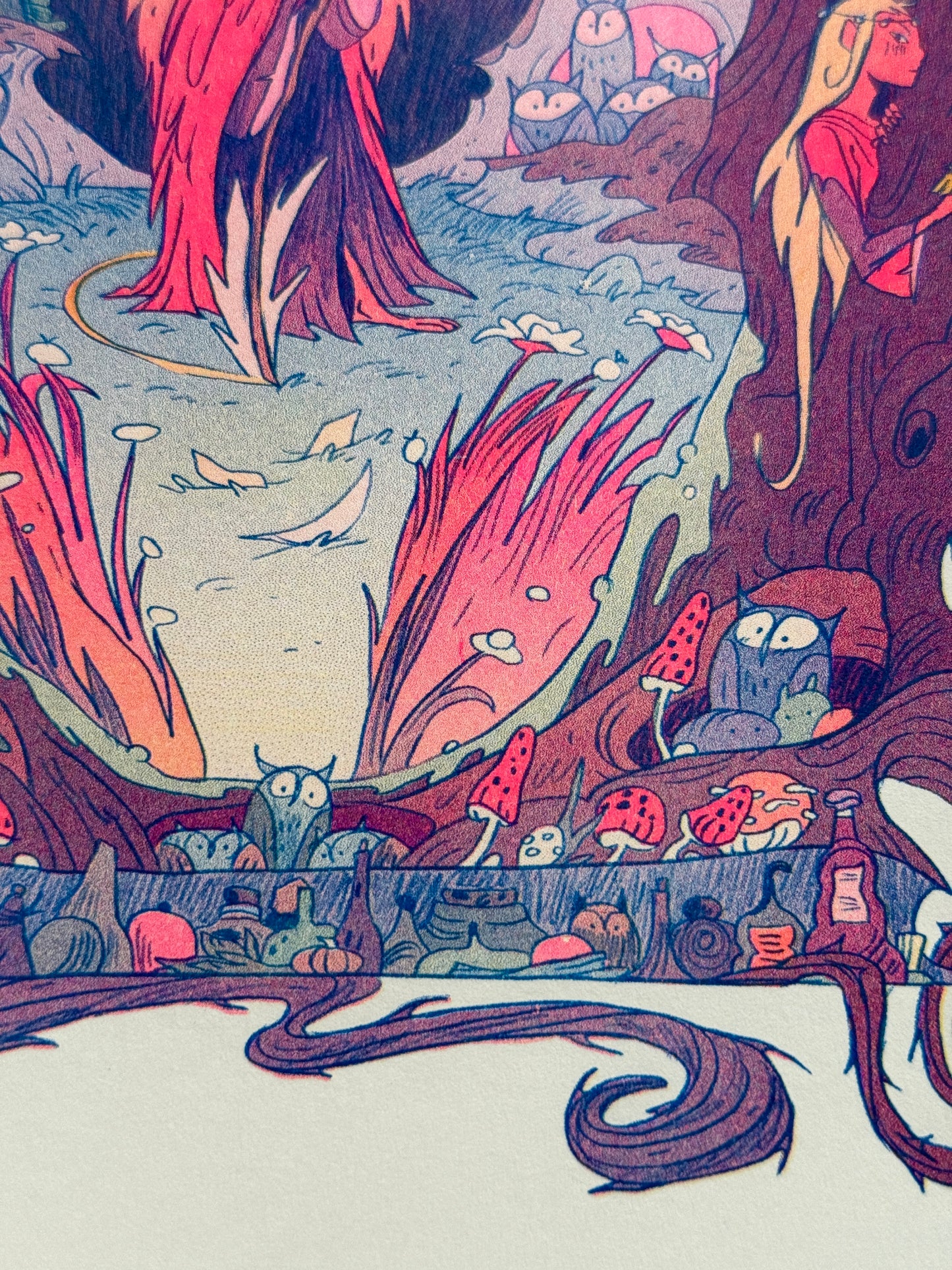 The Moon Witch Large Riso Print / Woodfolk Collection