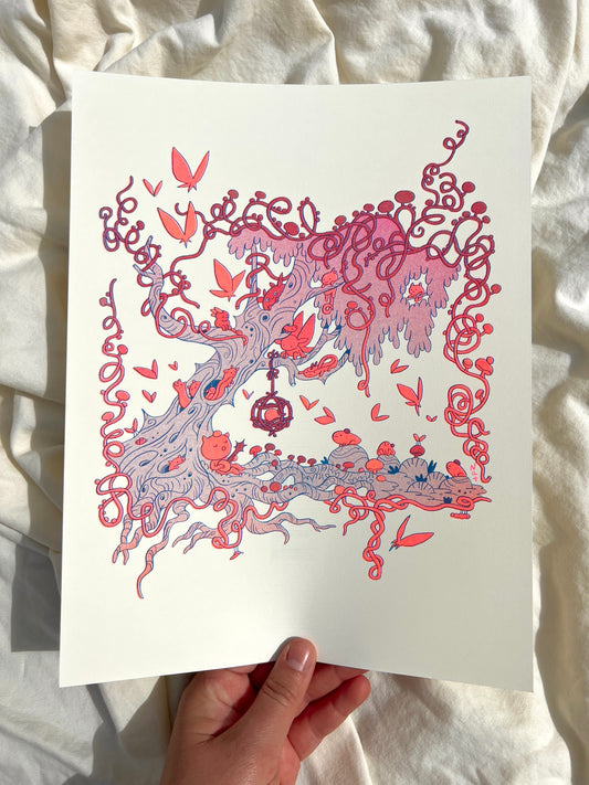 Forest Bugs Riso Print