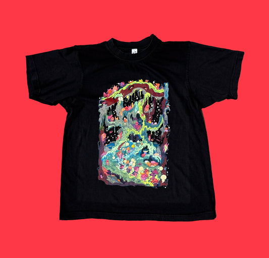 Night Parade ~ Heavyweight Boxy Fit Black Shirt