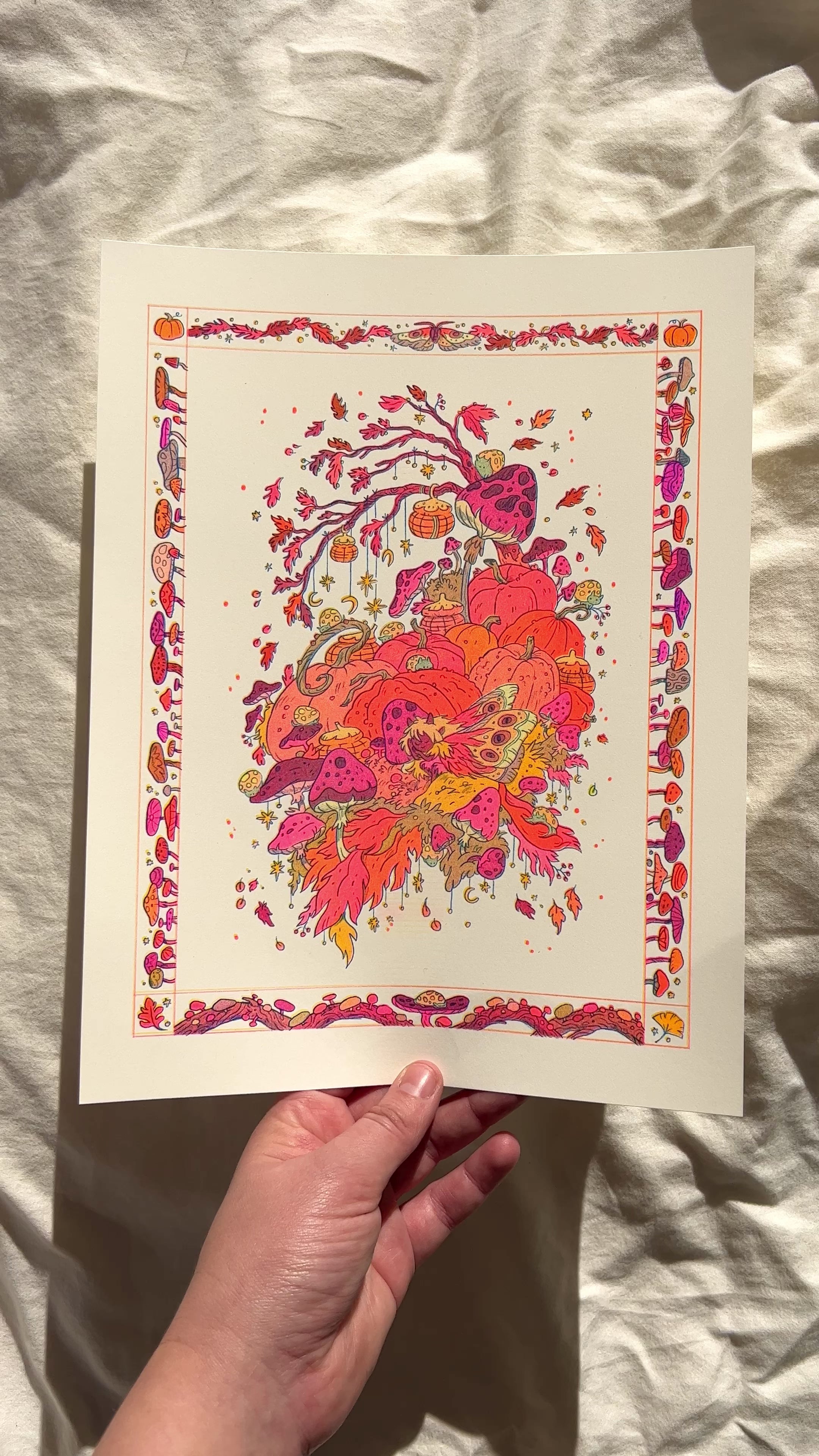 Pumpkin Fairy Riso Print – natalie andrewson